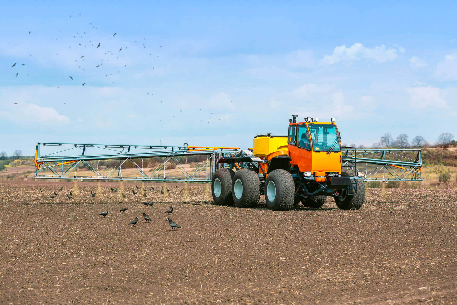 Сельхозтехника линейки «Туман» в Уральск (Казахстан). Точное распределение по всей ширине захвата